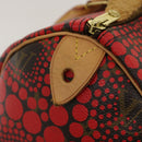 LOUIS VUITTON Monogram Dot Infinity Speedy 30 Kusama Red M40693 LV Auth jk1302A-19