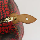 LOUIS VUITTON Monogram Dot Infinity Speedy 30 Kusama Red M40693 LV Auth jk1302A-9