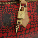 LOUIS VUITTON Monogram Dot Infinity Speedy 30 Kusama Red M40693 LV Auth jk1302A-22