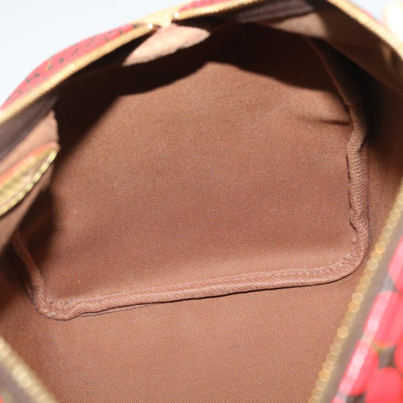 LOUIS VUITTON Monogram Dot Infinity Speedy 30 Kusama Red M40693 LV Auth jk1302A