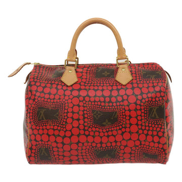 LOUIS VUITTON Monogram Dot Infinity Speedy 30 Kusama Red M40693 LV Auth jk1302A - 0