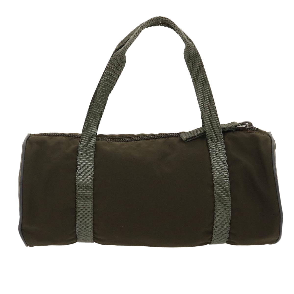 PRADA Hand Bag Nylon Khaki Auth jk1333 - 0