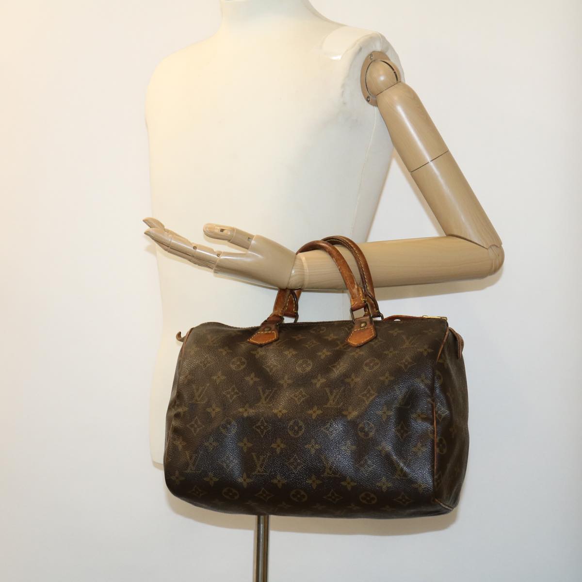 LOUIS VUITTON Monogram Speedy 30 Hand Bag M41526 LV Auth jk1345