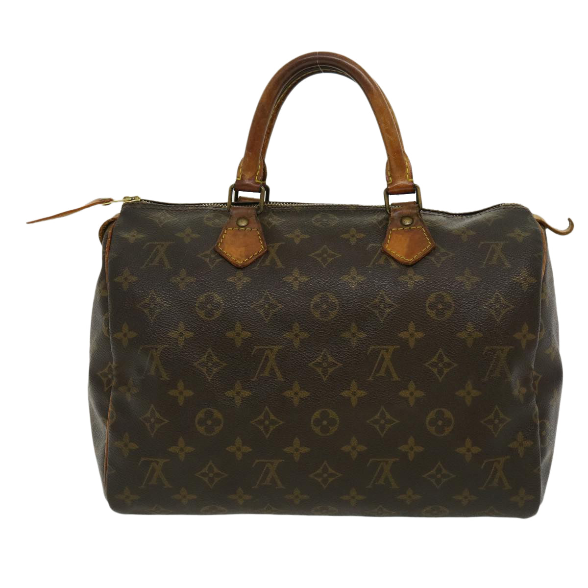 LOUIS VUITTON Monogram Speedy 30 Hand Bag M41526 LV Auth jk1345