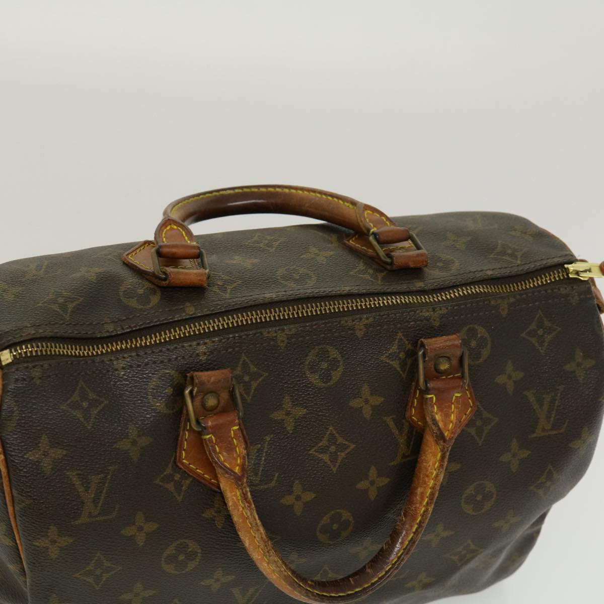 LOUIS VUITTON Monogram Speedy 30 Hand Bag M41526 LV Auth jk1345