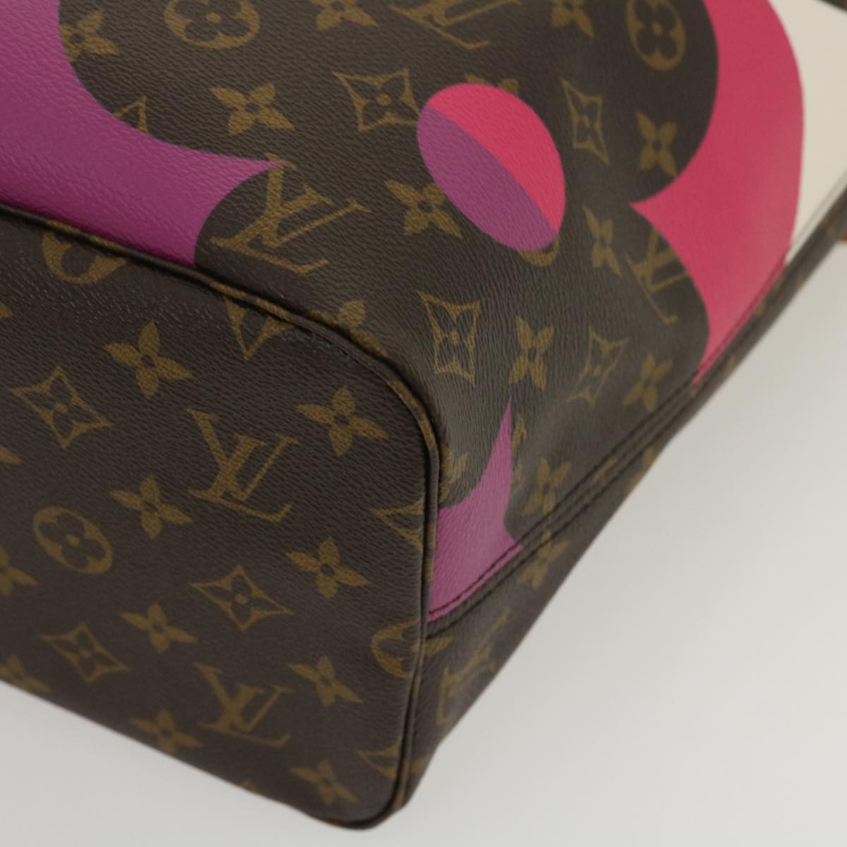 LOUIS VUITTON Monogram Game On Neverfull MM Tote Bag M57452 LV Auth jk1377A