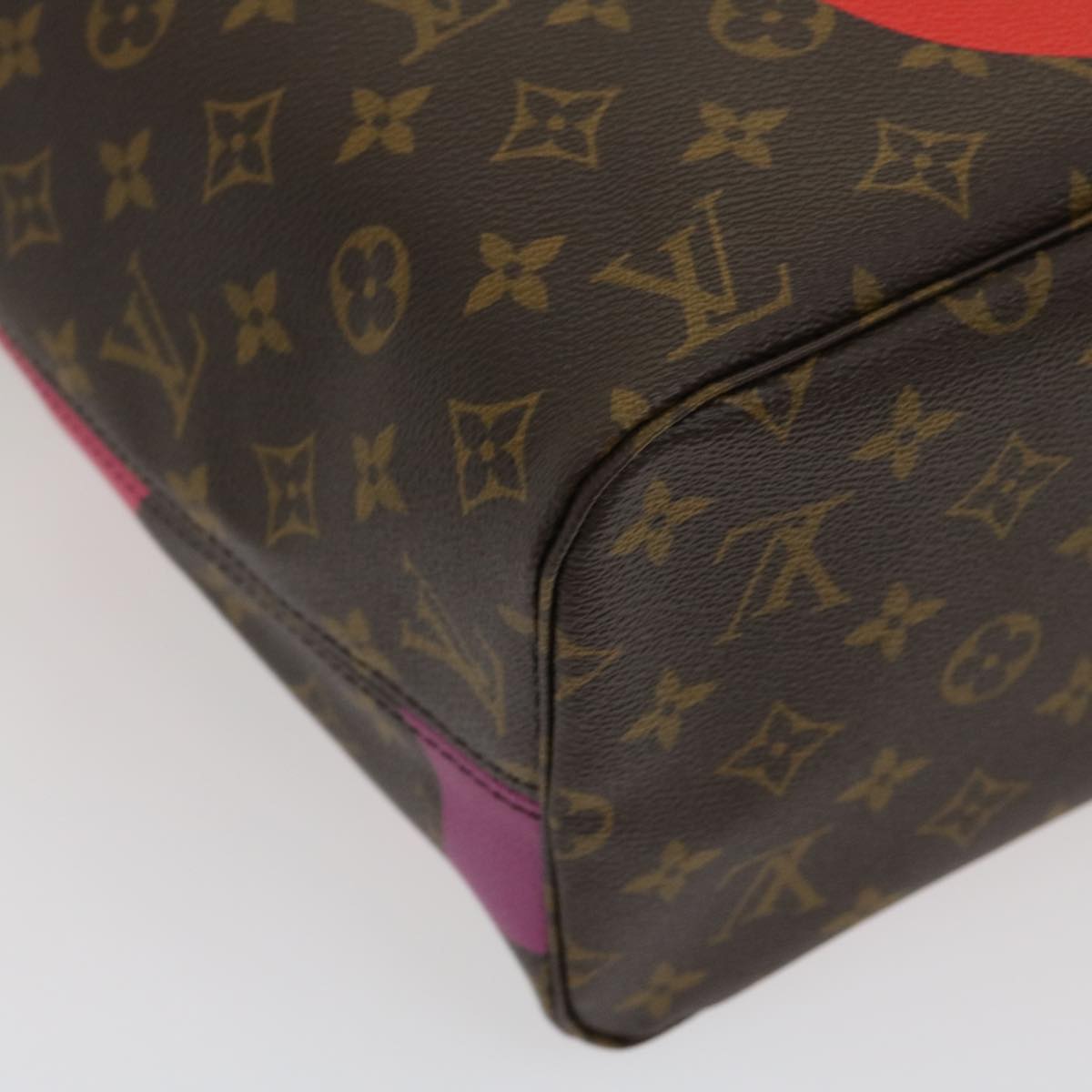 LOUIS VUITTON Monogram Game On Neverfull MM Tote Bag M57452 LV Auth jk1377A