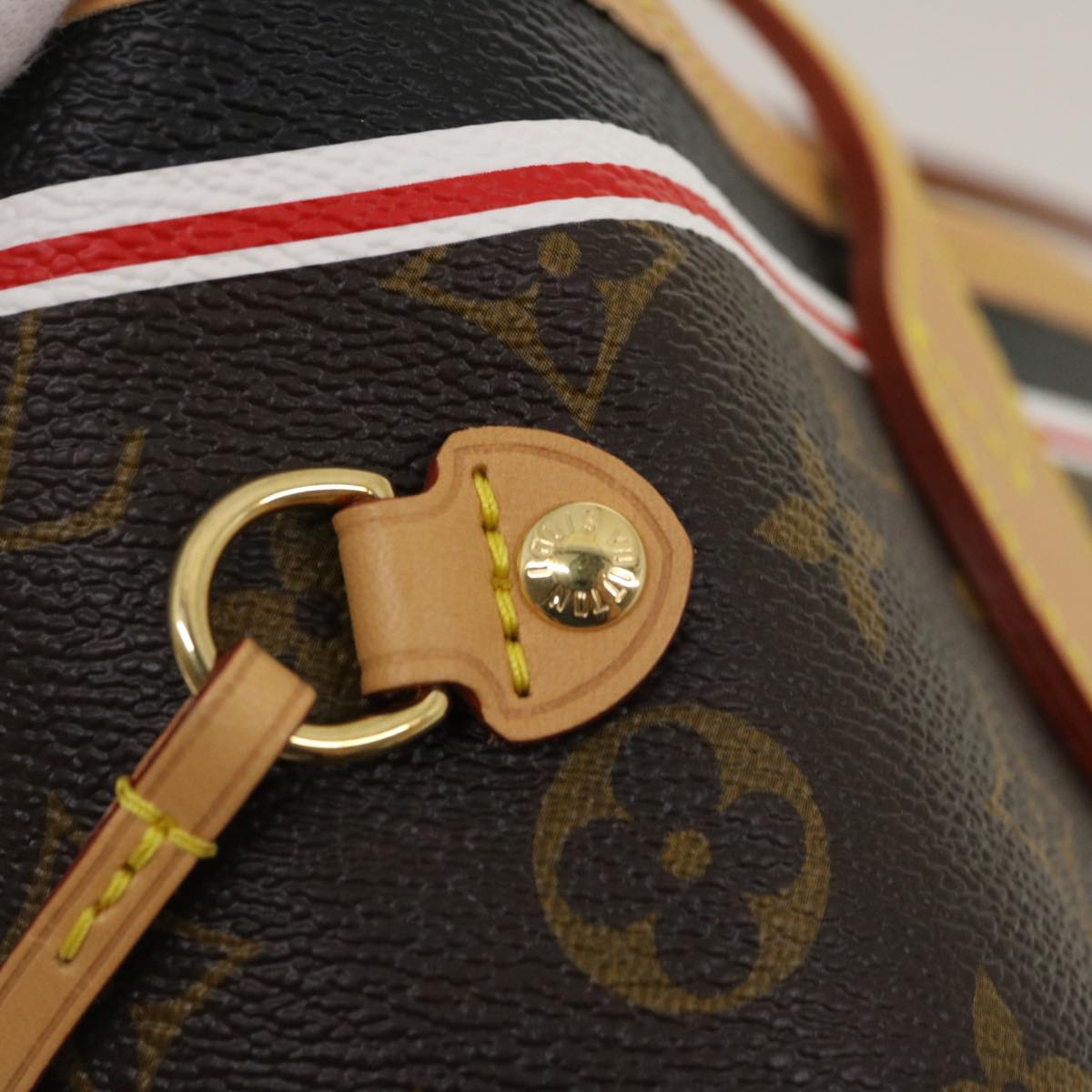 LOUIS VUITTON Monogram Game On Neverfull MM Tote Bag M57452 LV Auth jk1377A