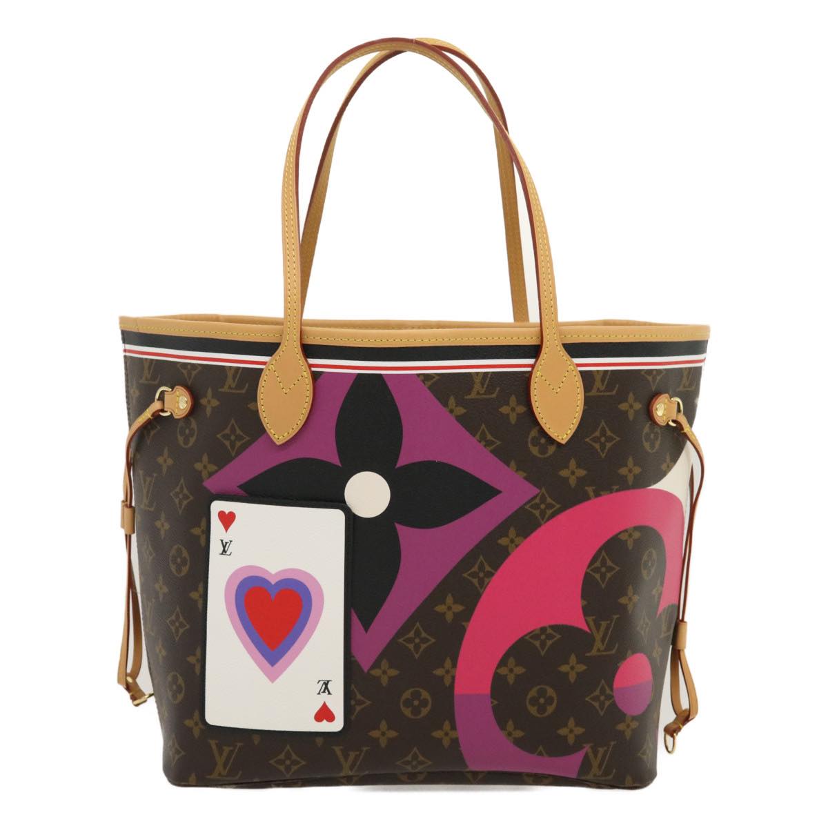 LOUIS VUITTON Monogram Game On Neverfull MM Tote Bag M57452 LV Auth jk1377A