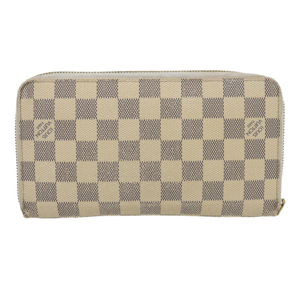 LOUIS VUITTON Damier Azur Zippy Organizer Long Wallet N60012 LV Auth ai662 - 0