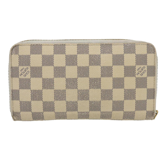 LOUIS VUITTON Damier Azur Zippy Organizer Long Wallet N60012 LV Auth ai662