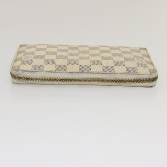 LOUIS VUITTON Damier Azur Zippy Organizer Long Wallet N60012 LV Auth ai662