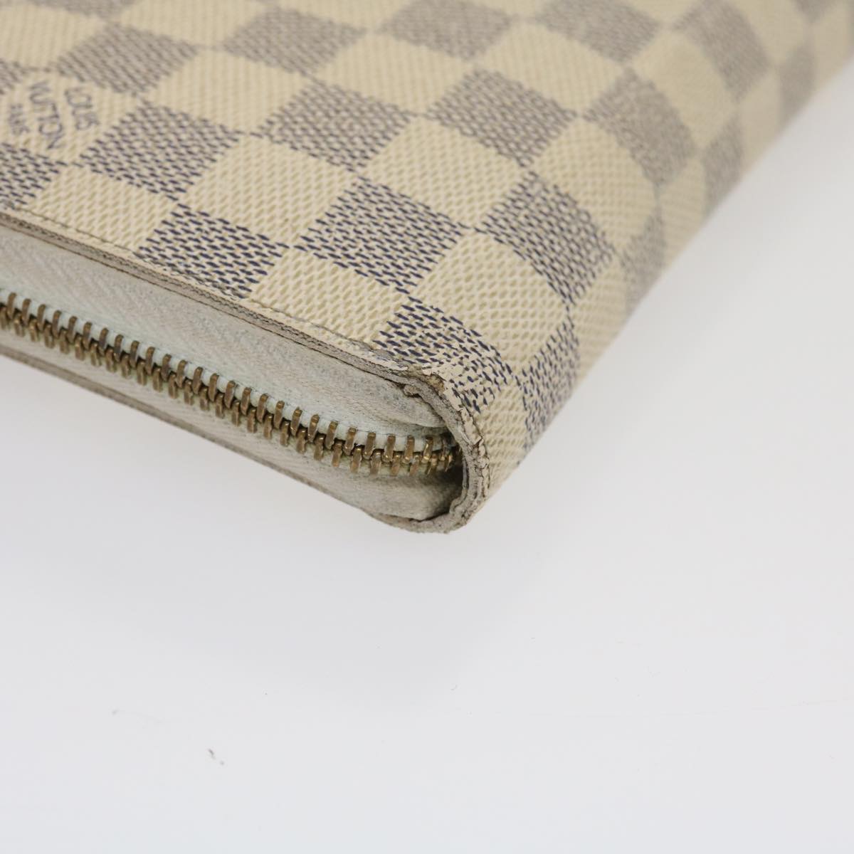 LOUIS VUITTON Damier Azur Zippy Organizer Long Wallet N60012 LV Auth ai662