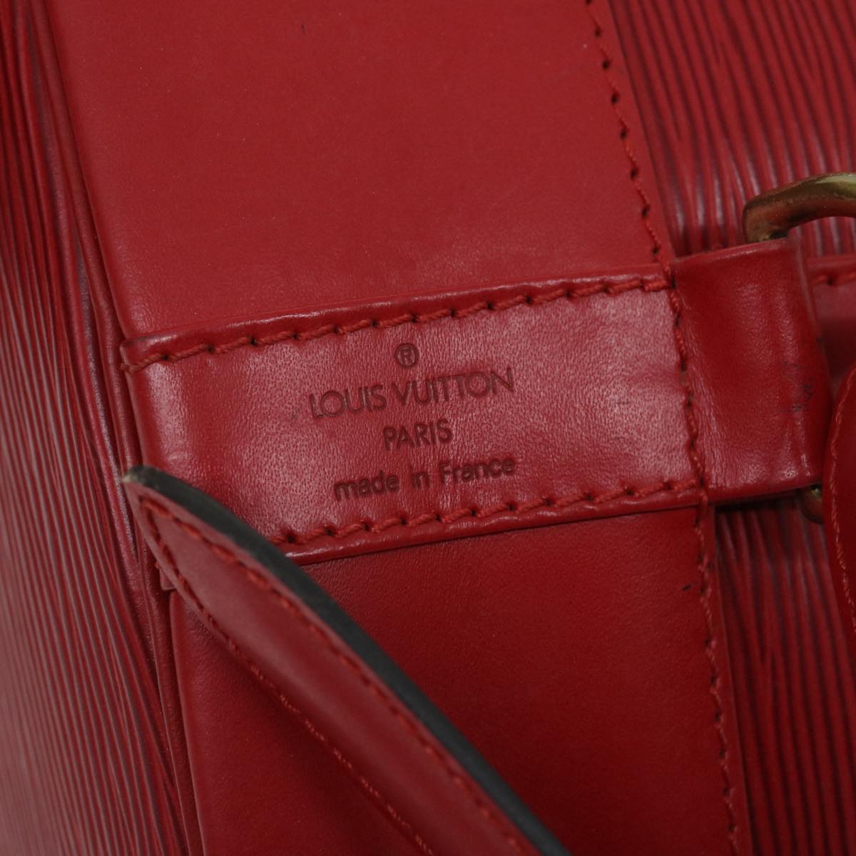 LOUIS VUITTON Epi Randonnee PM Shoulder Bag Red M52357 LV Auth jk1417