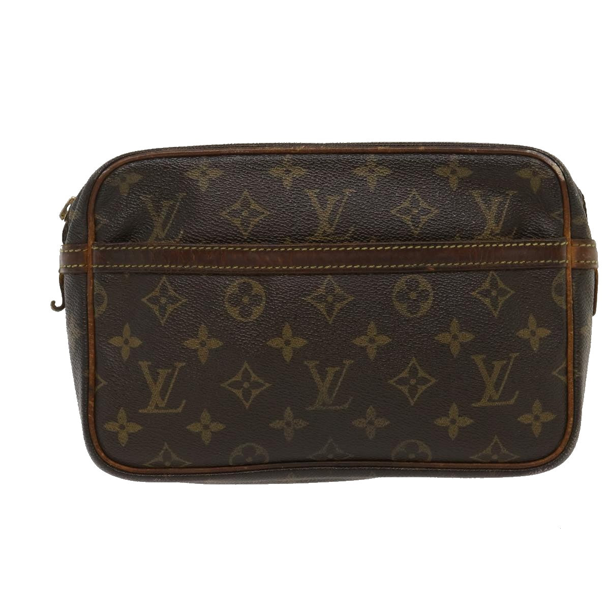 LOUIS VUITTON Monogram Compiegne 23 Clutch Bag M51847 LV Auth jk1526