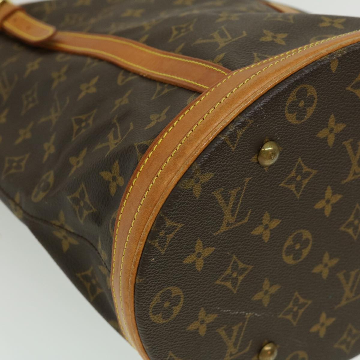 LOUIS VUITTON Monogram Bucket GM Shoulder Bag M42236 LV Auth jk1529