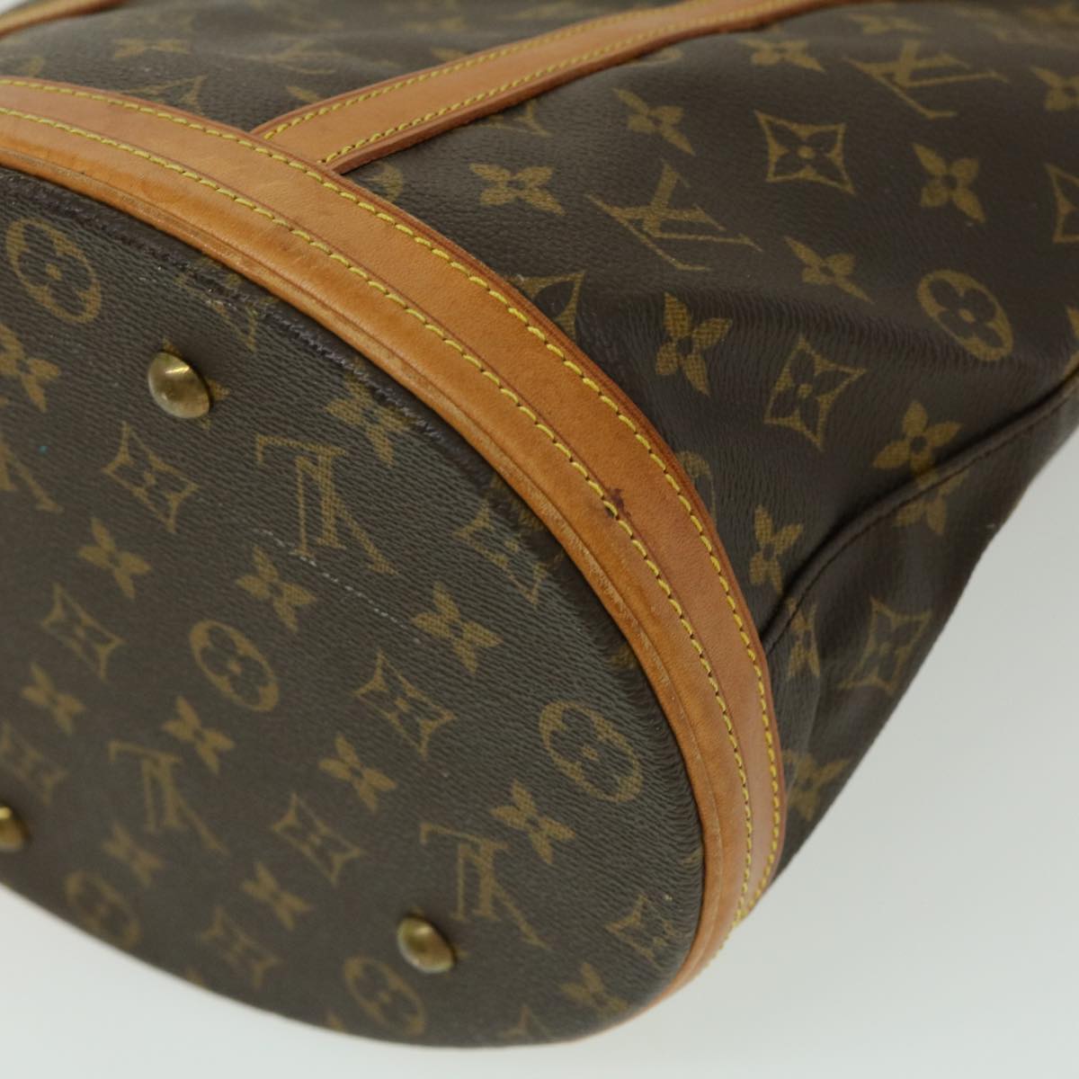 LOUIS VUITTON Monogram Bucket GM Shoulder Bag M42236 LV Auth jk1529