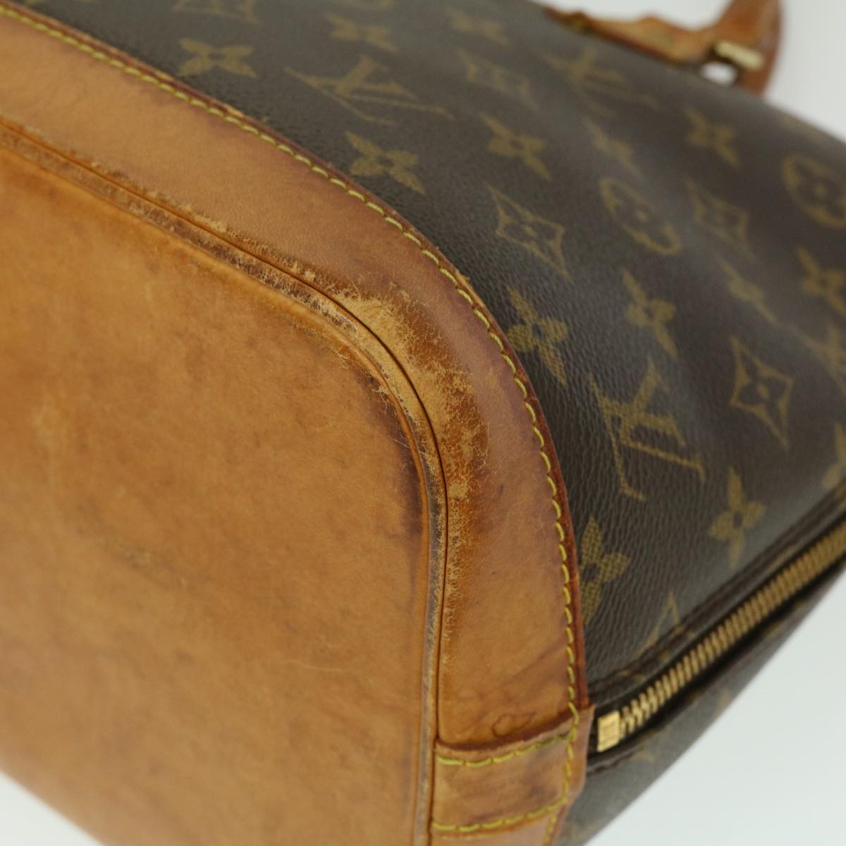 LOUIS VUITTON Monogram Alma Hand Bag M51130 LV Auth jk1563