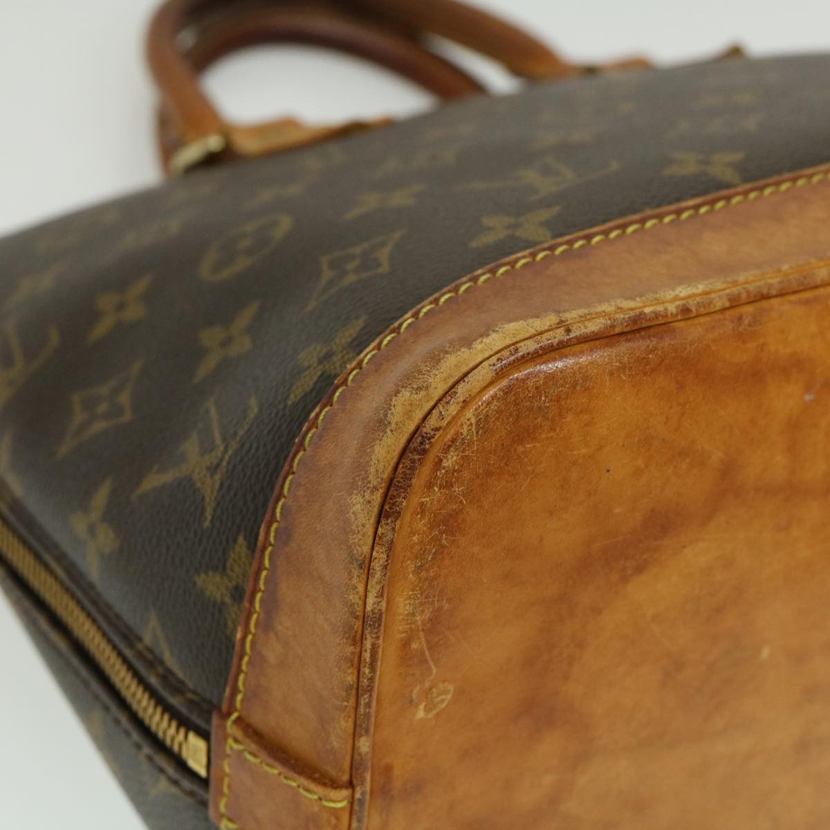 LOUIS VUITTON Monogram Alma Hand Bag M51130 LV Auth jk1563