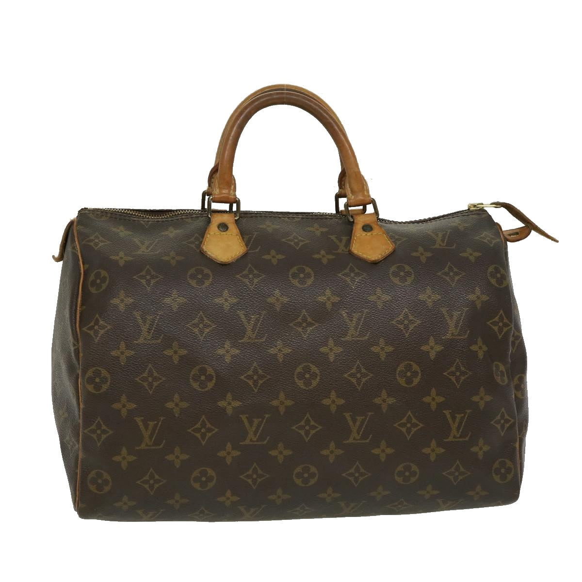 LOUIS VUITTON Monogram Speedy 35 Hand Bag M41524 LV Auth jk1596