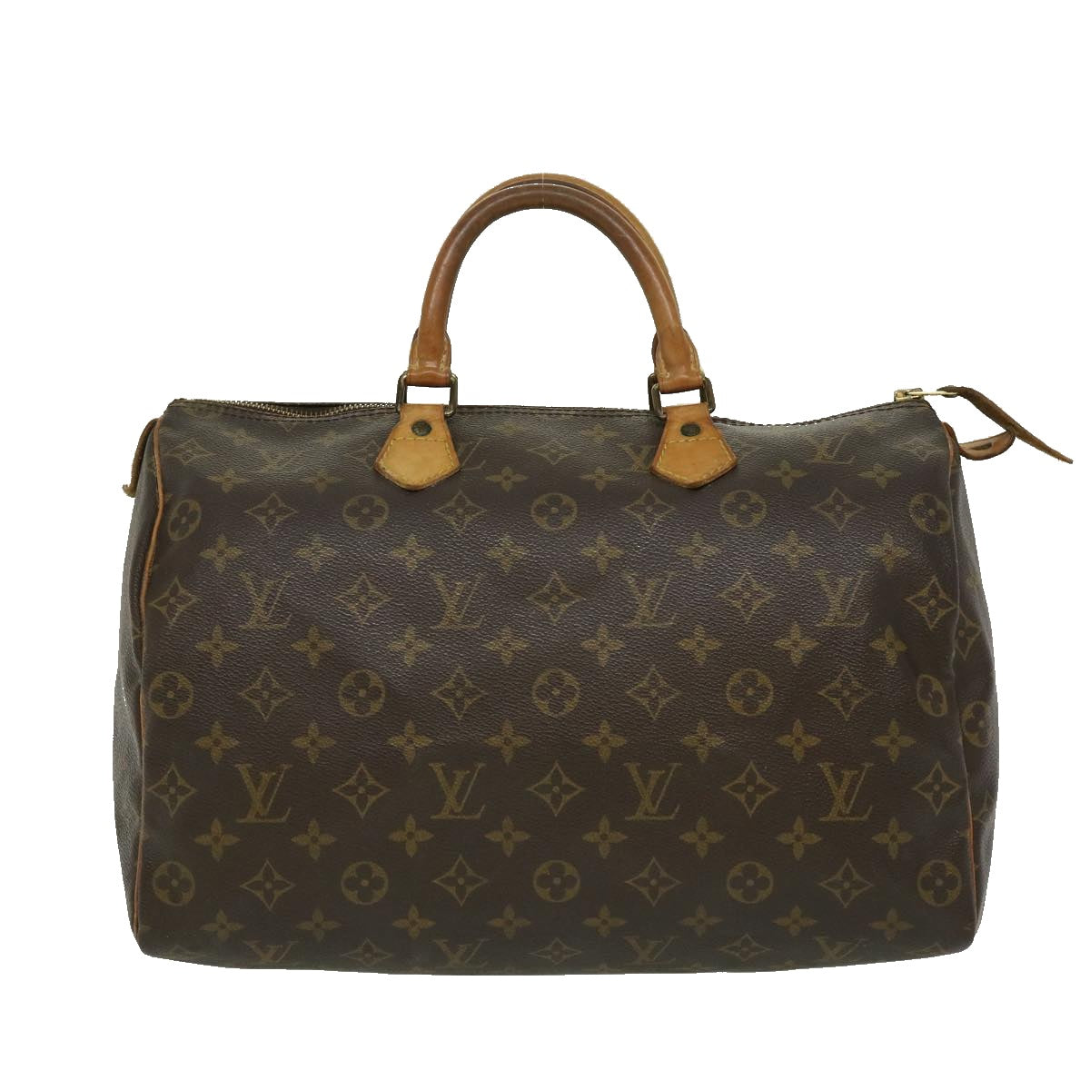 LOUIS VUITTON Monogram Speedy 35 Hand Bag M41524 LV Auth jk1596