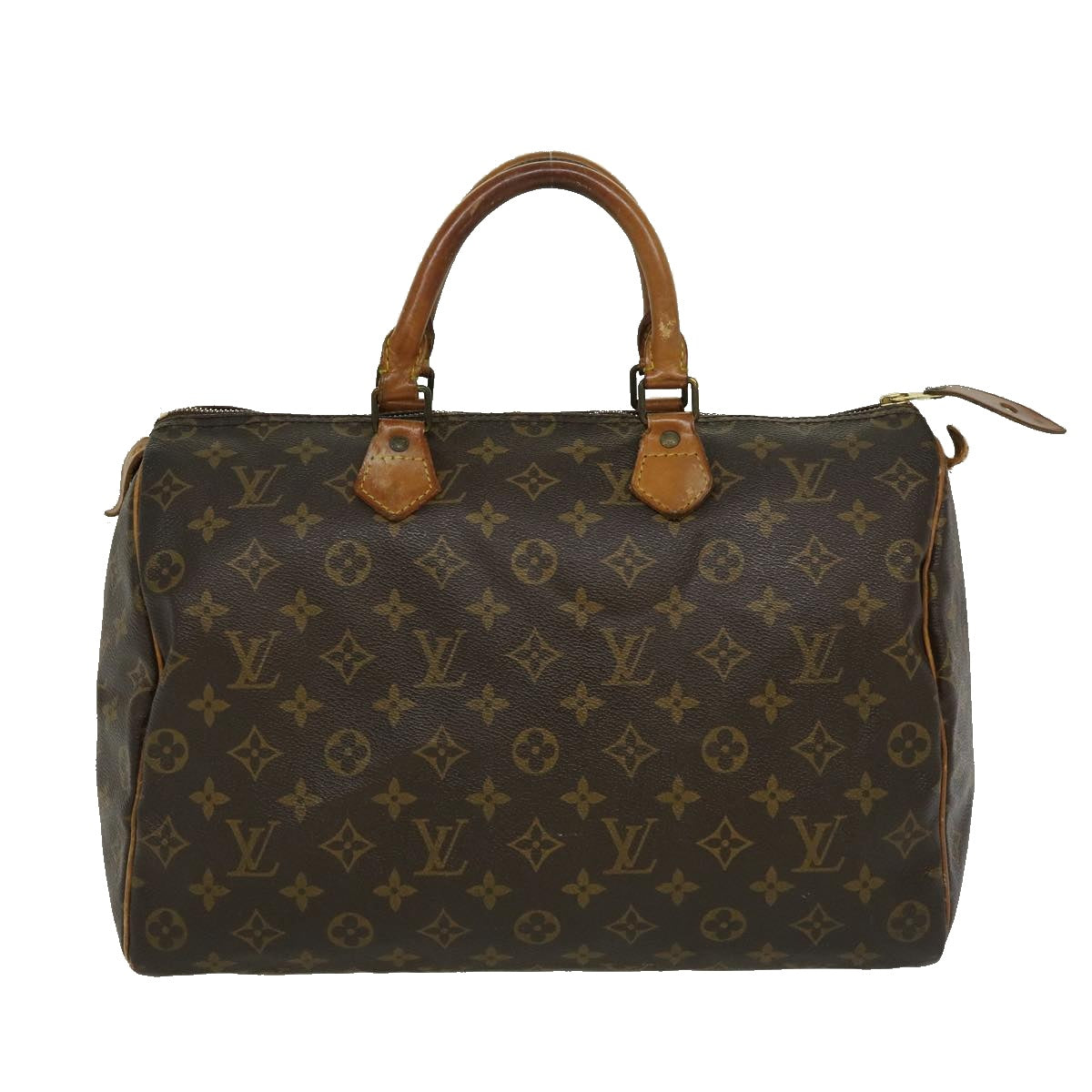 LOUIS VUITTON Monogram Speedy 35 Hand Bag M41524 LV Auth jk1599