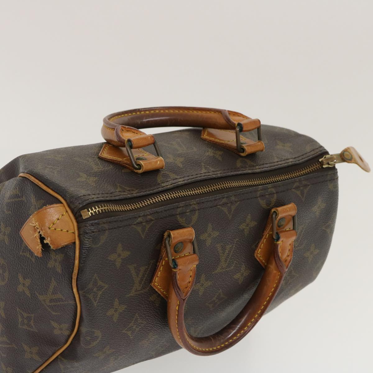 LOUIS VUITTON Monogram Speedy 25 Hand Bag M41528 LV Auth jk1603