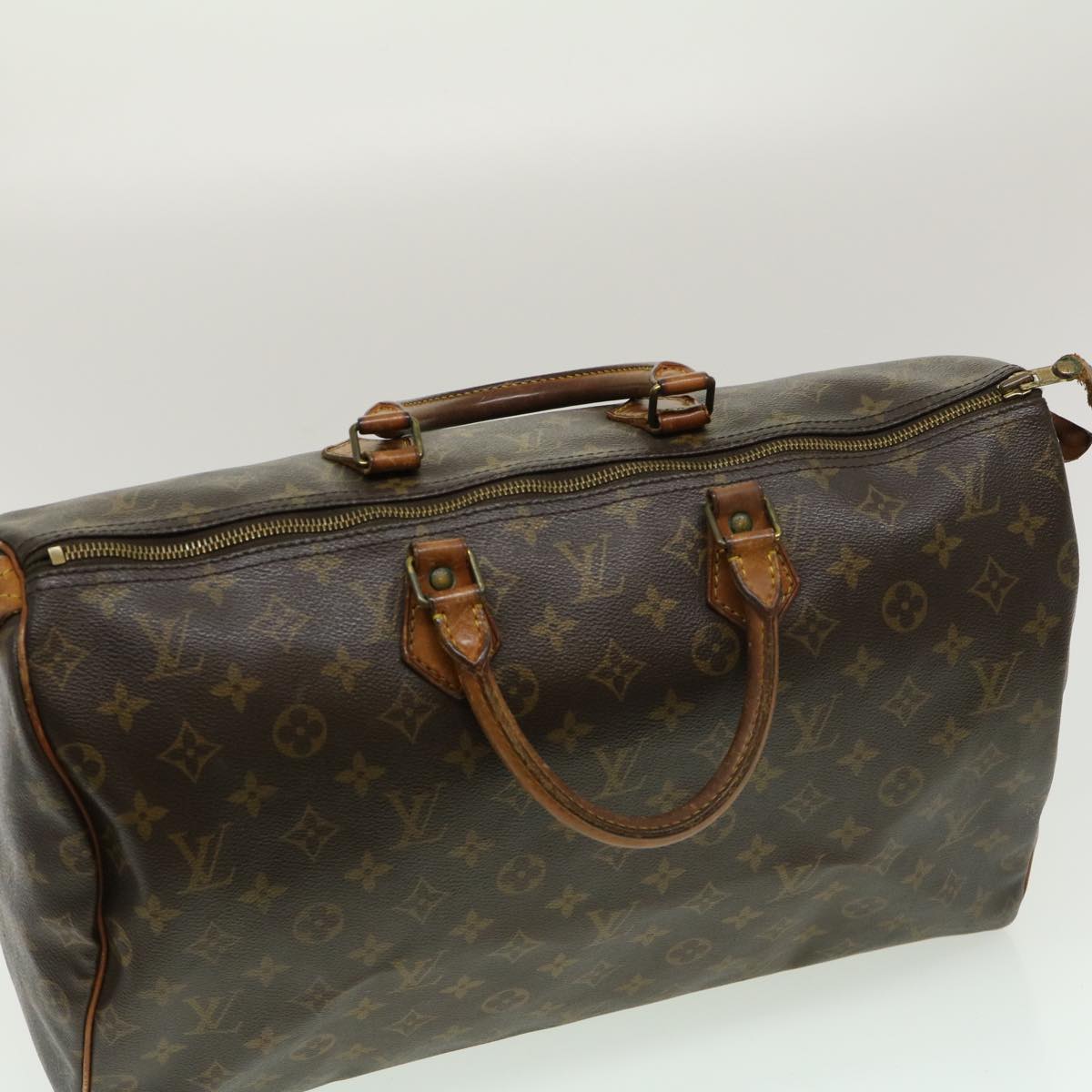 LOUIS VUITTON Monogram Speedy 40 Hand Bag M41522 LV Auth jk1607