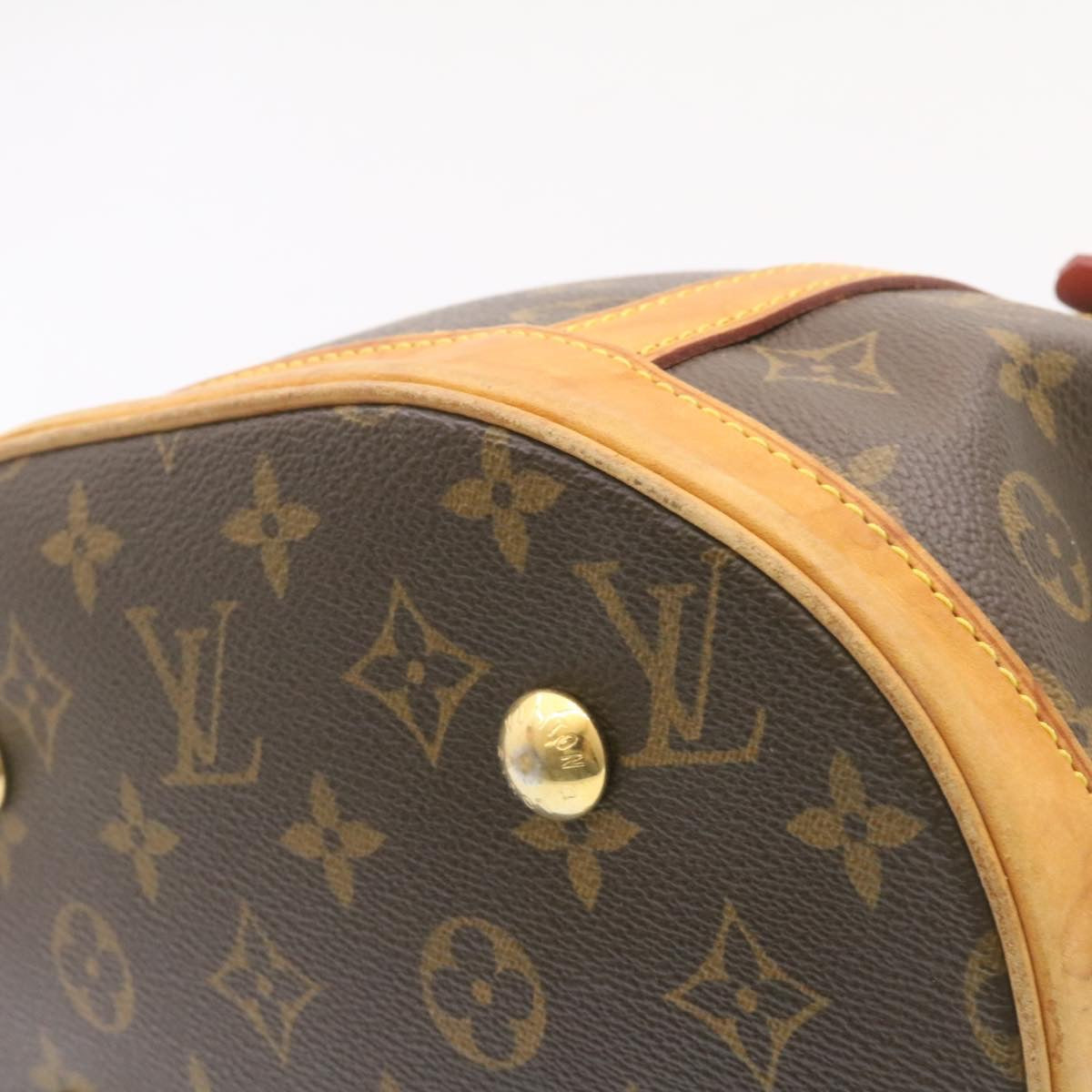 LOUIS VUITTON Monogram Neo Bucket Tote Bag Red M95613 LV Auth jk166