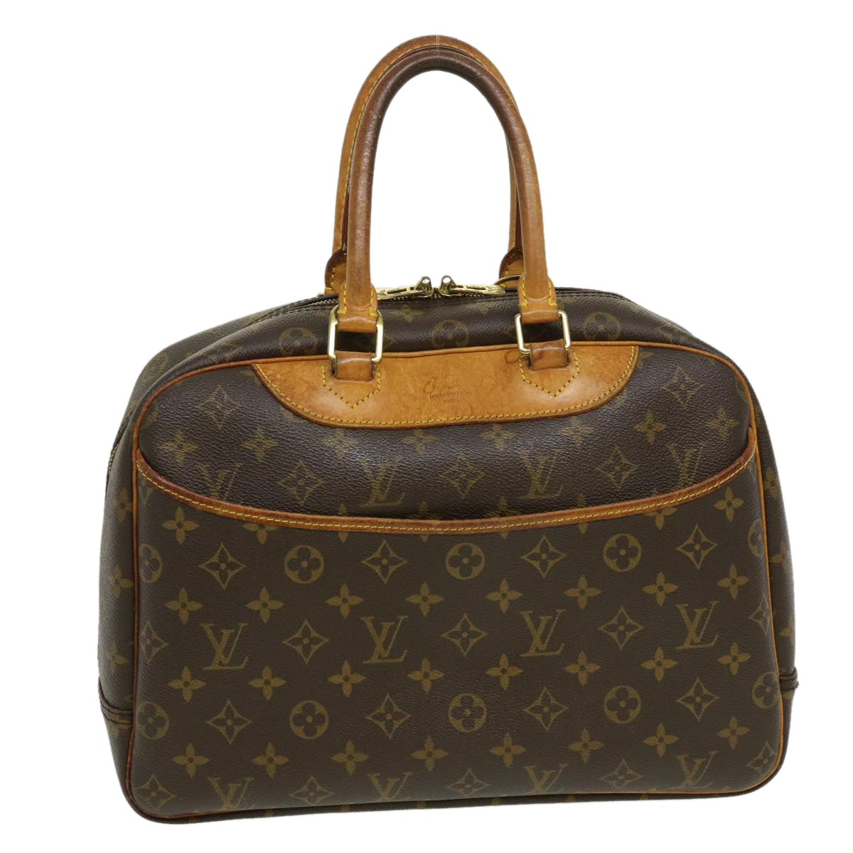 LOUIS VUITTON Monogram Deauville Hand Bag M47270 LV Auth jk1678