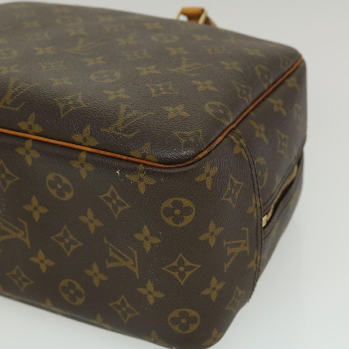 LOUIS VUITTON Monogram Deauville Hand Bag M47270 LV Auth jk1678