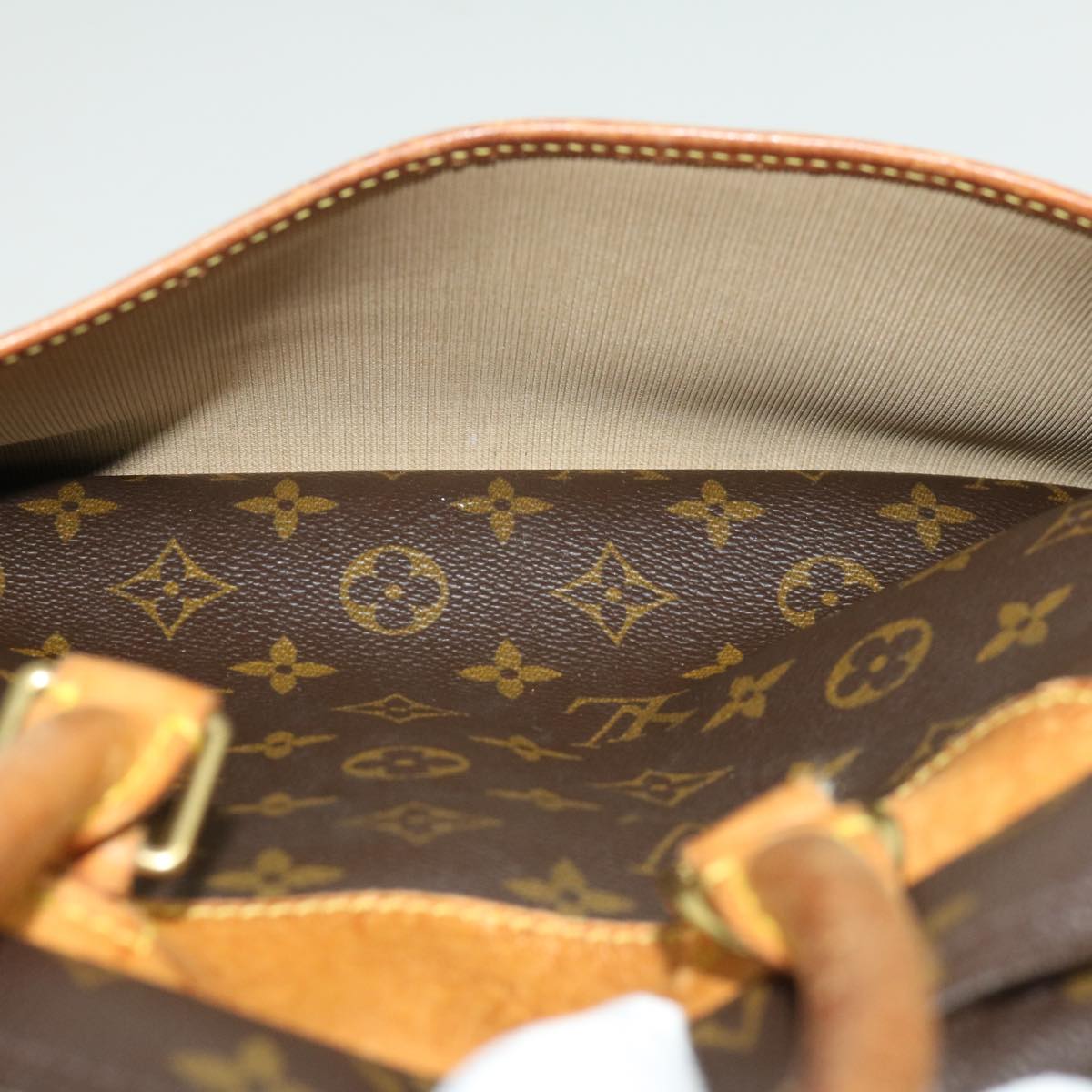 LOUIS VUITTON Monogram Deauville Hand Bag M47270 LV Auth jk1678