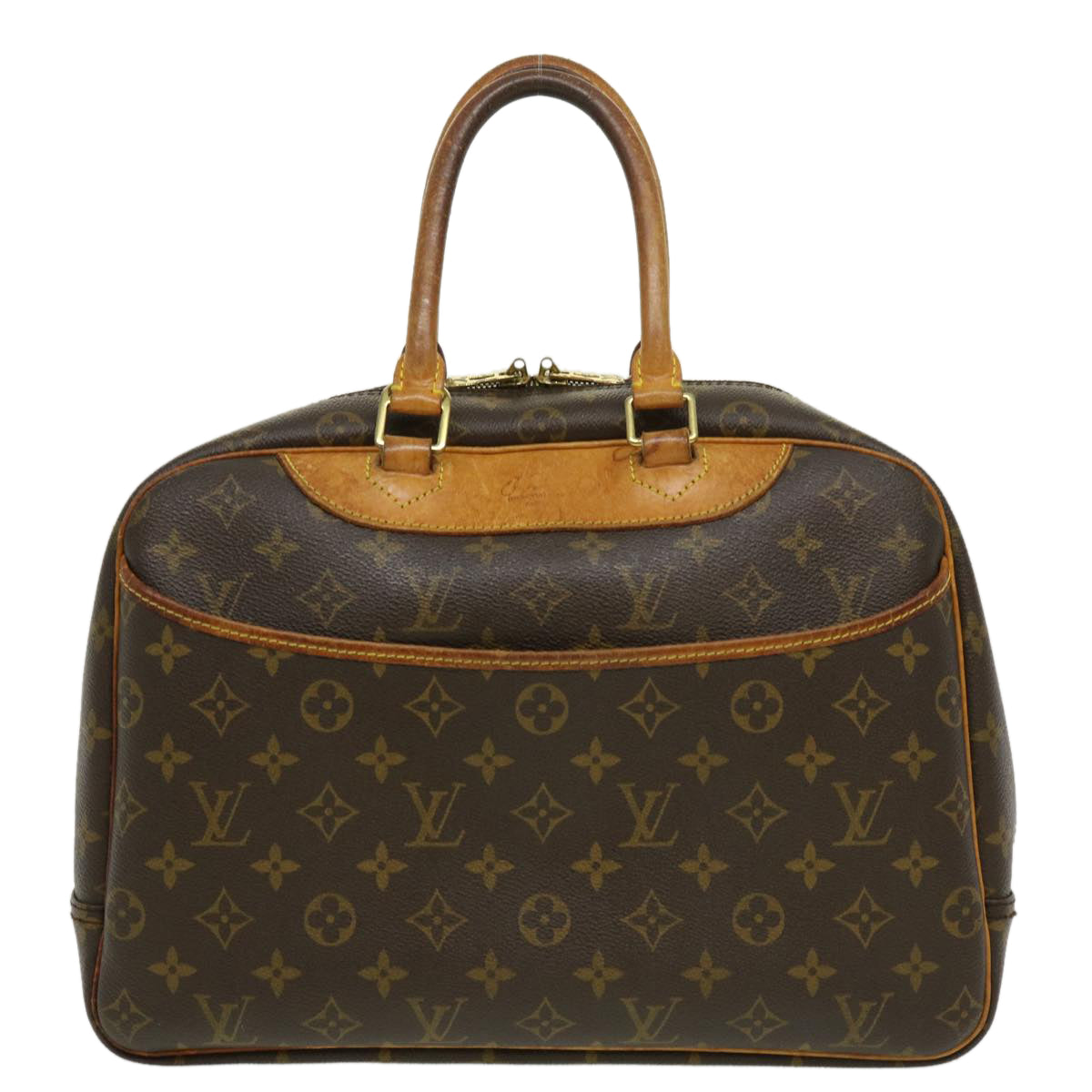 LOUIS VUITTON Monogram Deauville Hand Bag M47270 LV Auth jk1678