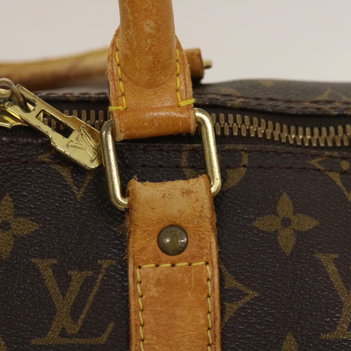 LOUIS VUITTON Monogram Keepall Bandouliere 50 Boston Bag M41416 LV Auth jk1735