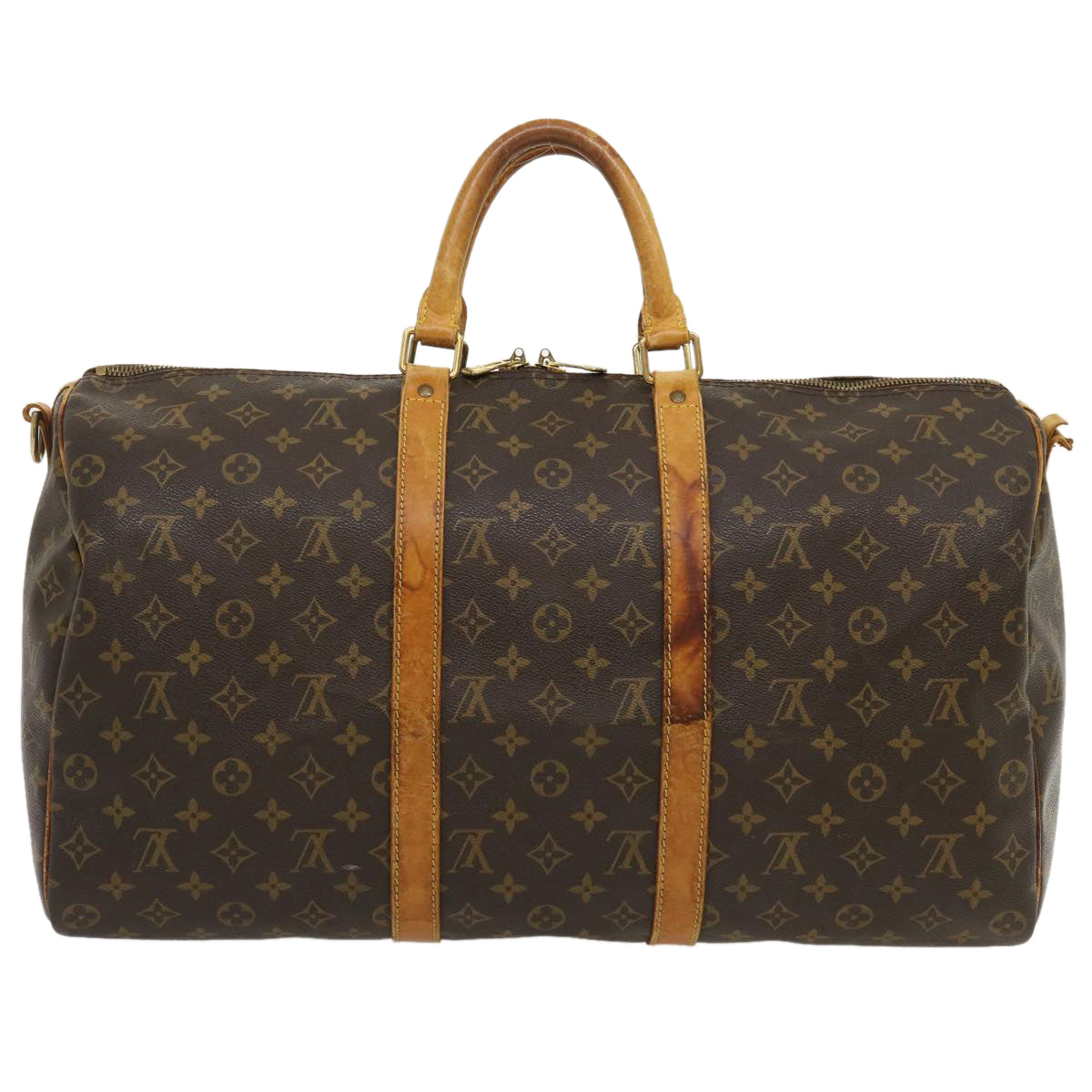 LOUIS VUITTON Monogram Keepall Bandouliere 50 Boston Bag M41416 LV Auth jk1735