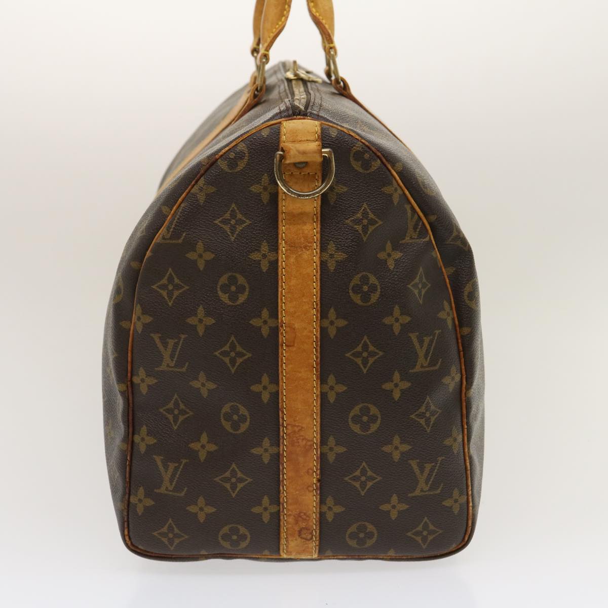 LOUIS VUITTON Monogram Keepall Bandouliere 50 Boston Bag M41416 LV Auth jk1735