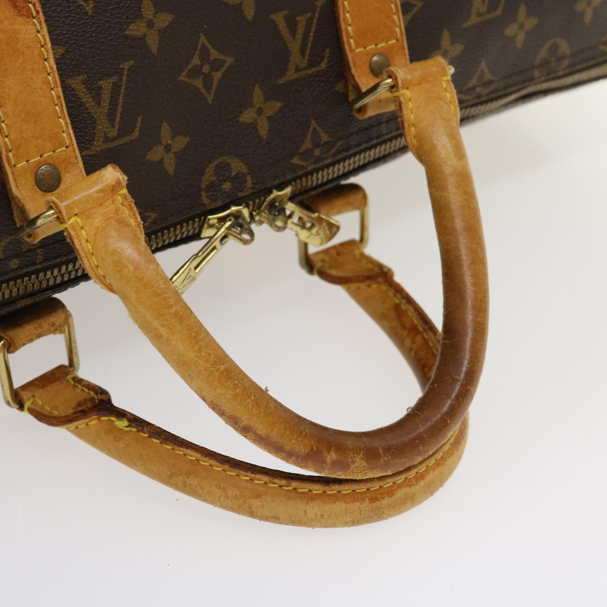 LOUIS VUITTON Monogram Keepall Bandouliere 50 Boston Bag M41416 LV Auth jk1735