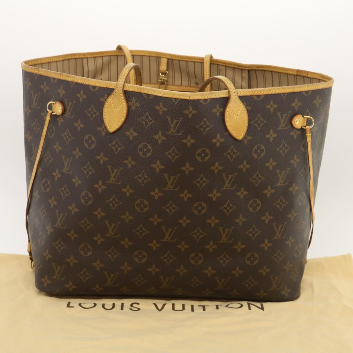 LOUIS VUITTON Monogram Neverfull GM Tote Bag M40157 LV Auth jk1740