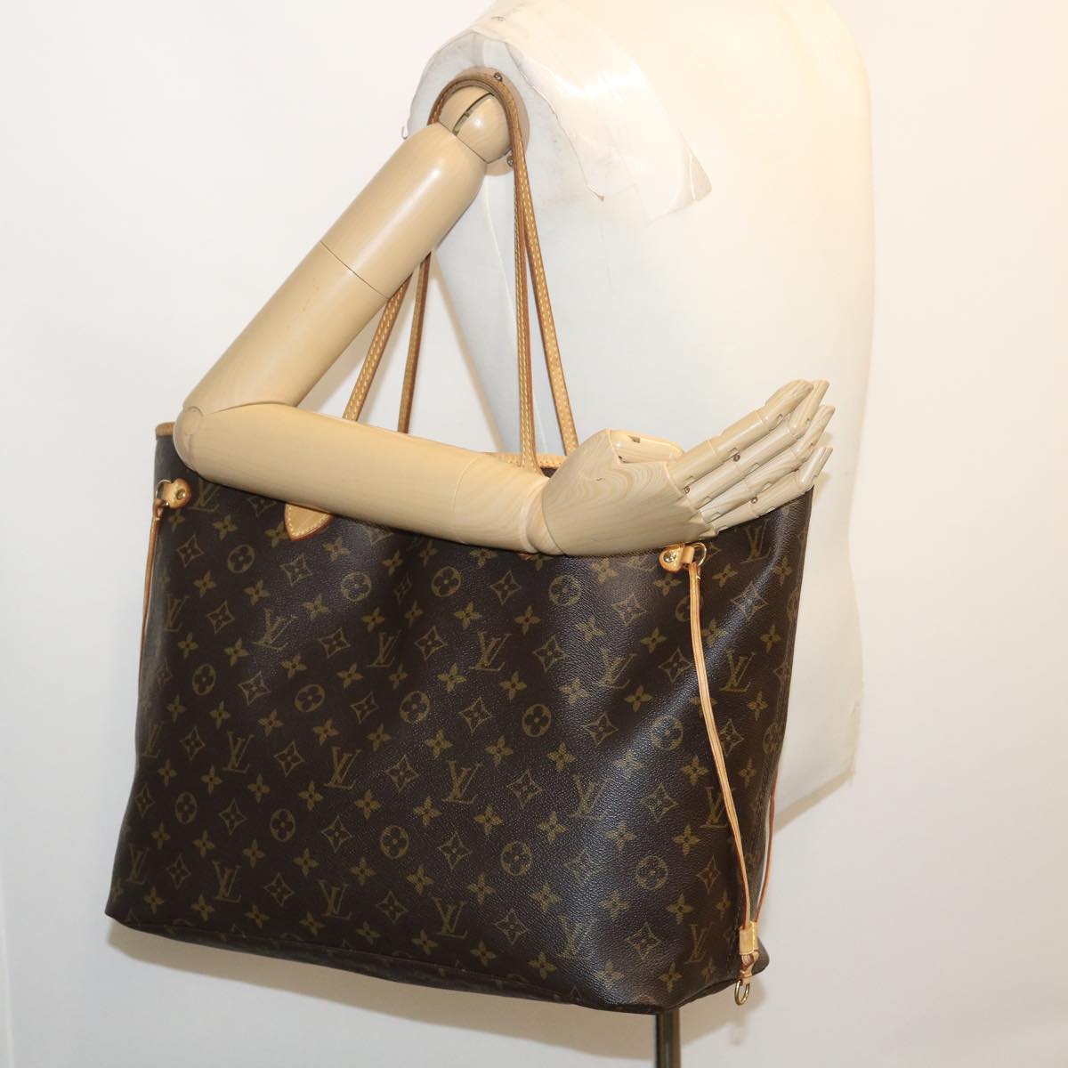 LOUIS VUITTON Monogram Neverfull GM Tote Bag M40157 LV Auth jk1740