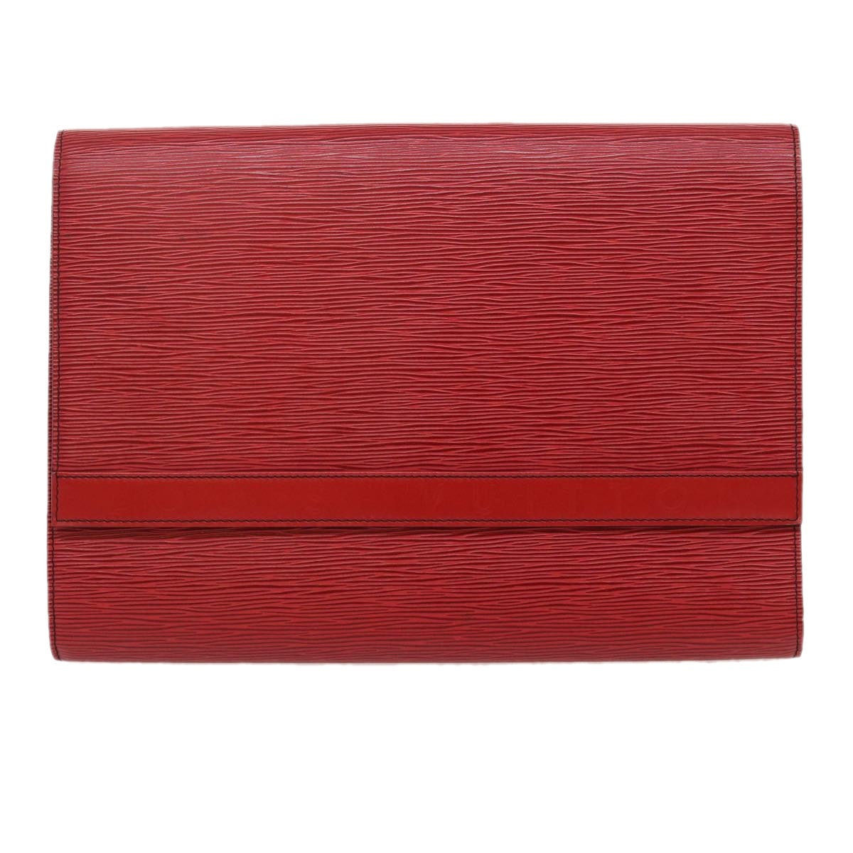 LOUIS VUITTON Epi Pochette Envelope Clutch Bag Red M52587 LV Auth jk1821