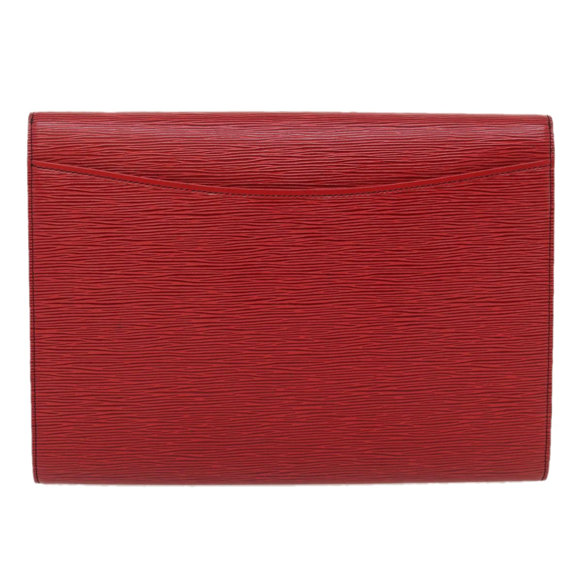 LOUIS VUITTON Epi Pochette Envelope Clutch Bag Red M52587 LV Auth jk1821 - 0