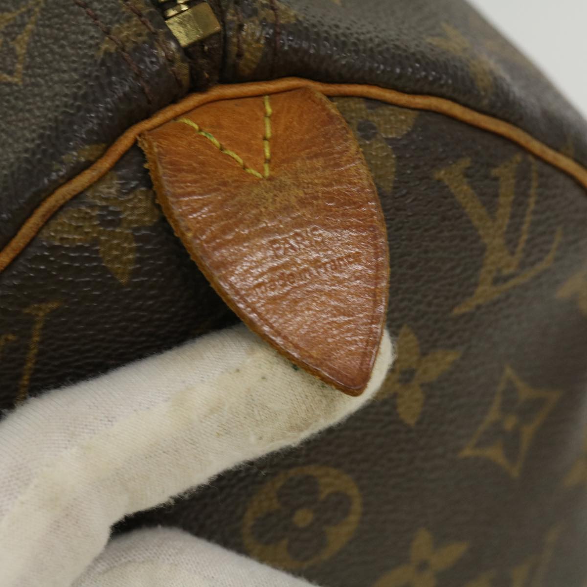 LOUIS VUITTON Monogram Speedy 30 Hand Bag M41526 LV Auth jk1823