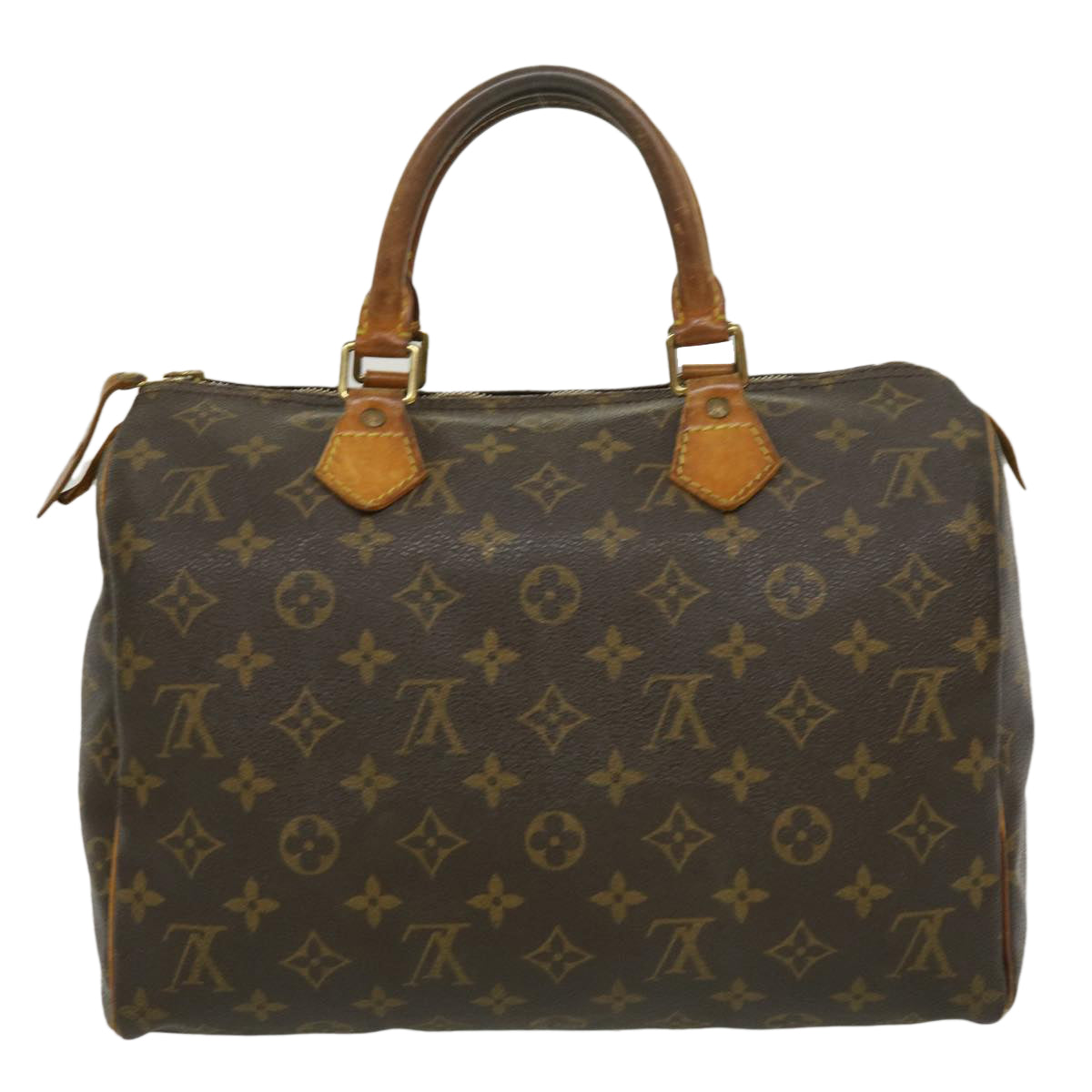 LOUIS VUITTON Monogram Speedy 30 Hand Bag M41526 LV Auth jk1823