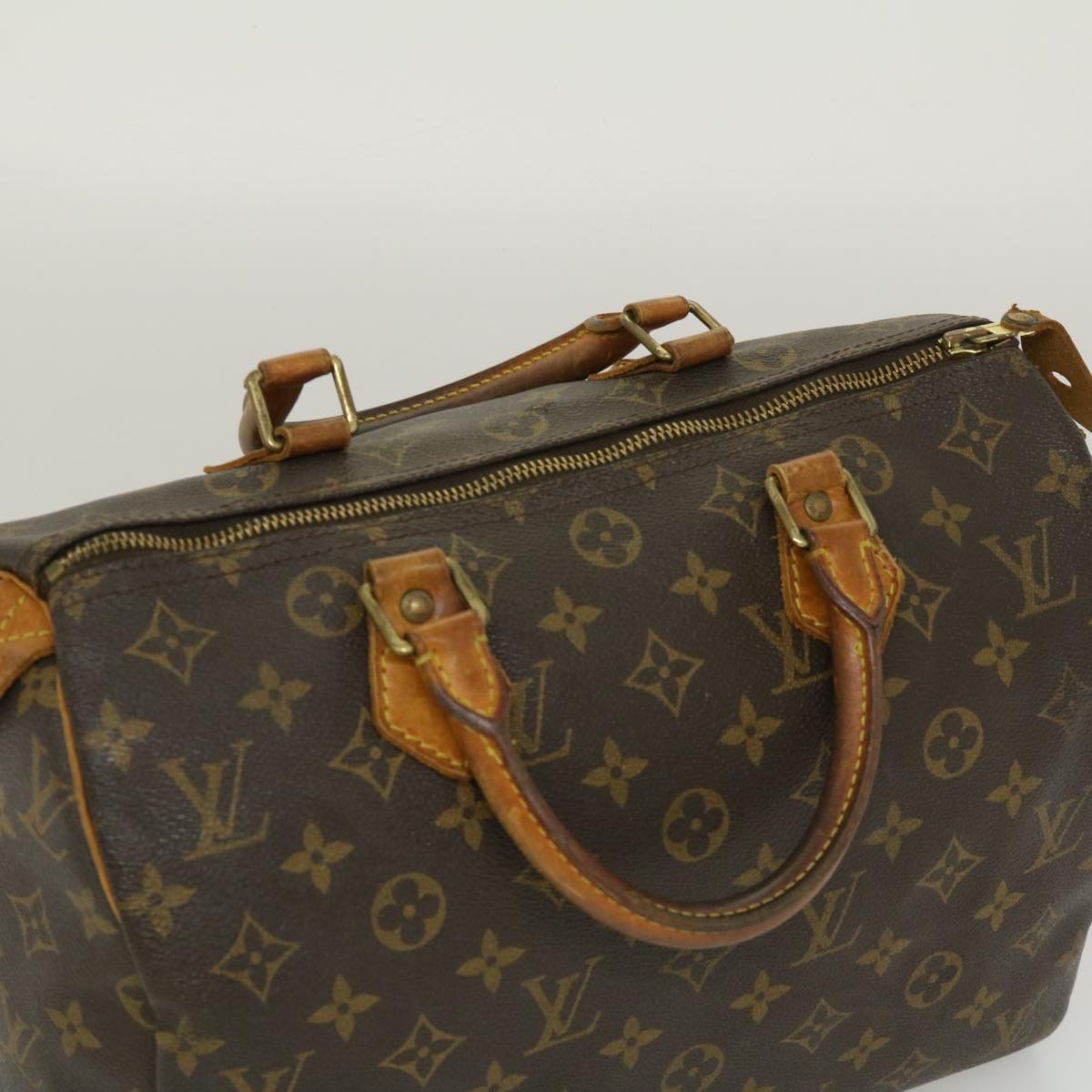 LOUIS VUITTON Monogram Speedy 30 Hand Bag M41526 LV Auth jk1823