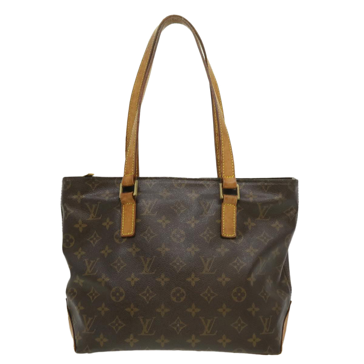 LOUIS VUITTON Monogram Cabas Piano Tote Bag M51148 LV Auth jk1854