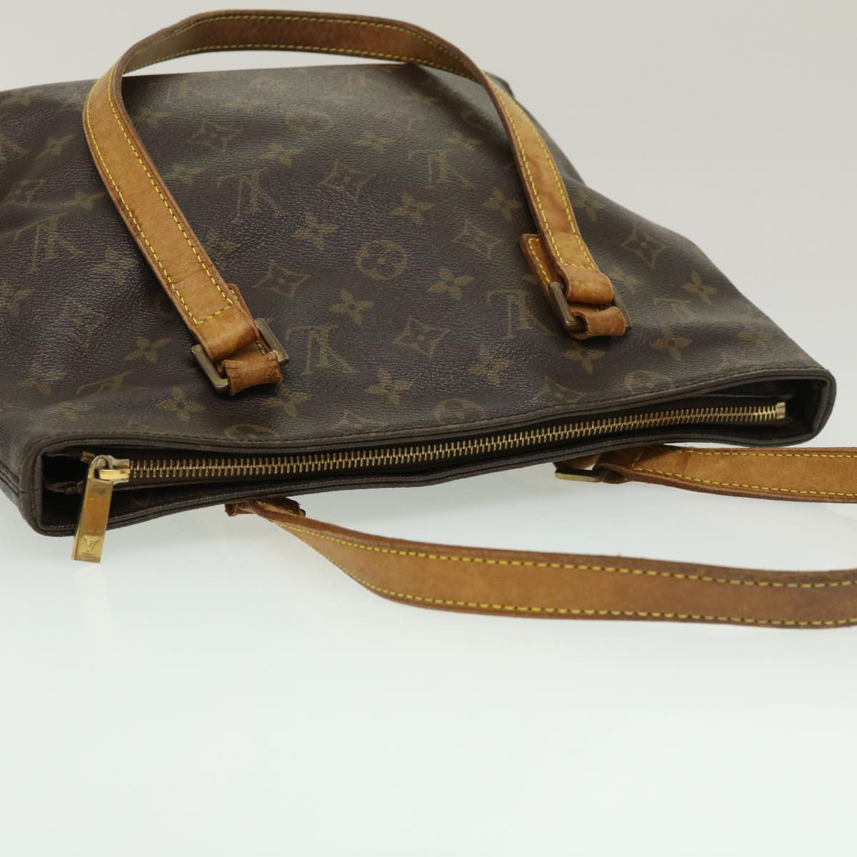 LOUIS VUITTON Monogram Cabas Piano Tote Bag M51148 LV Auth jk1854