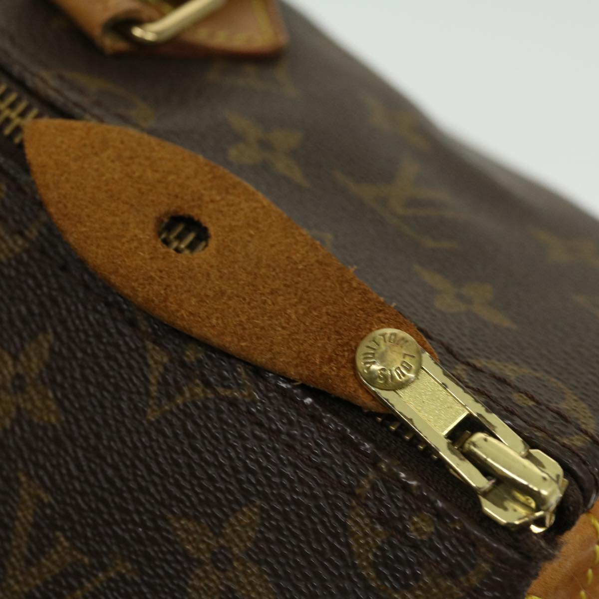 LOUIS VUITTON Monogram Speedy 35 Hand Bag M41524 LV Auth jk1876