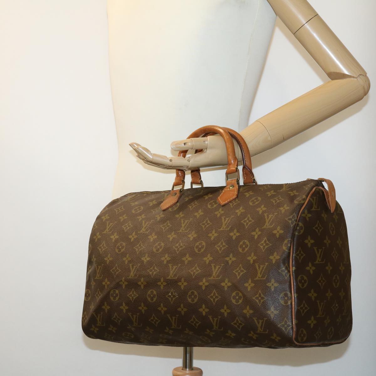 LOUIS VUITTON Monogram Speedy 40 Hand Bag M41522 LV Auth jk1877