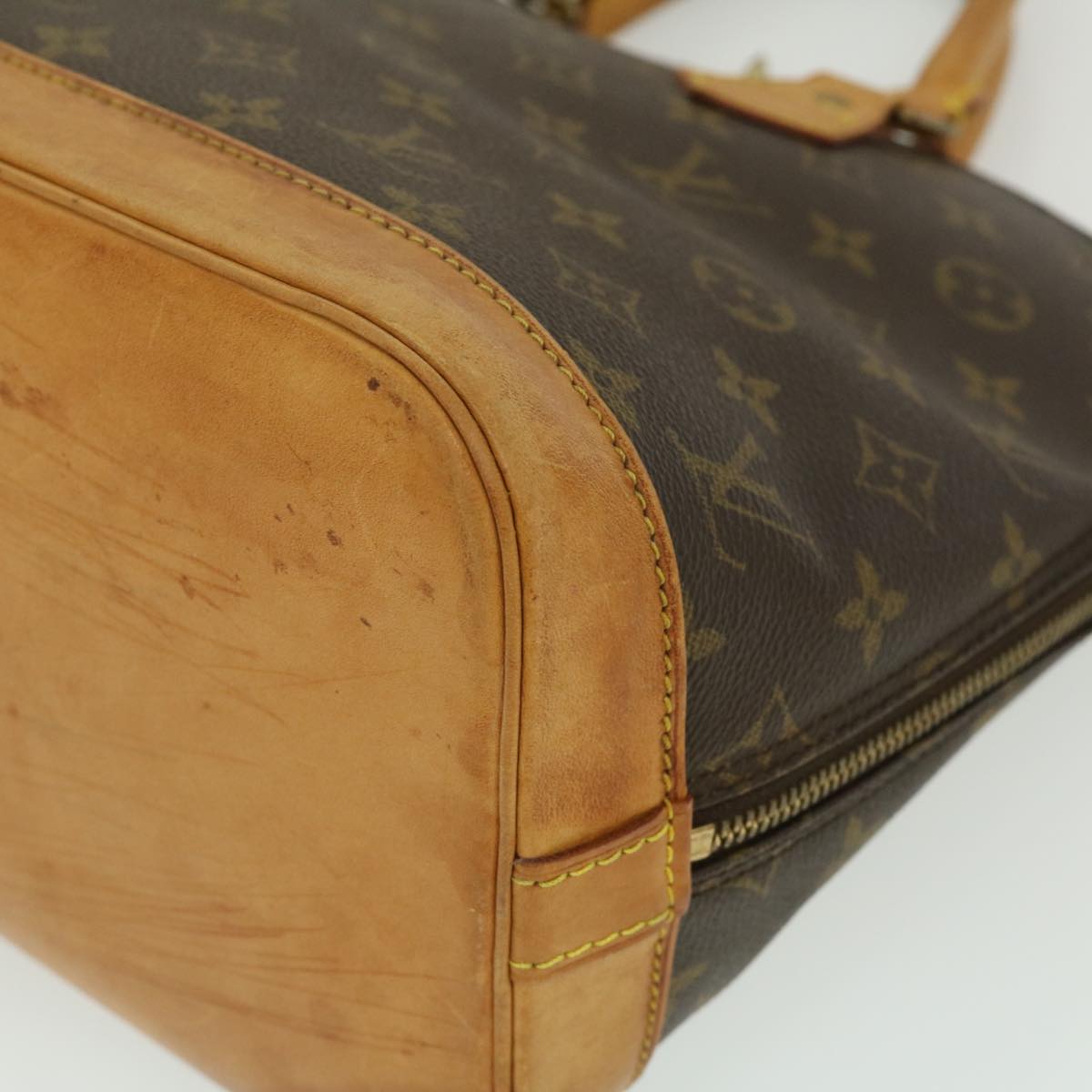 LOUIS VUITTON Monogram Alma Hand Bag M51130 LV Auth jk1909