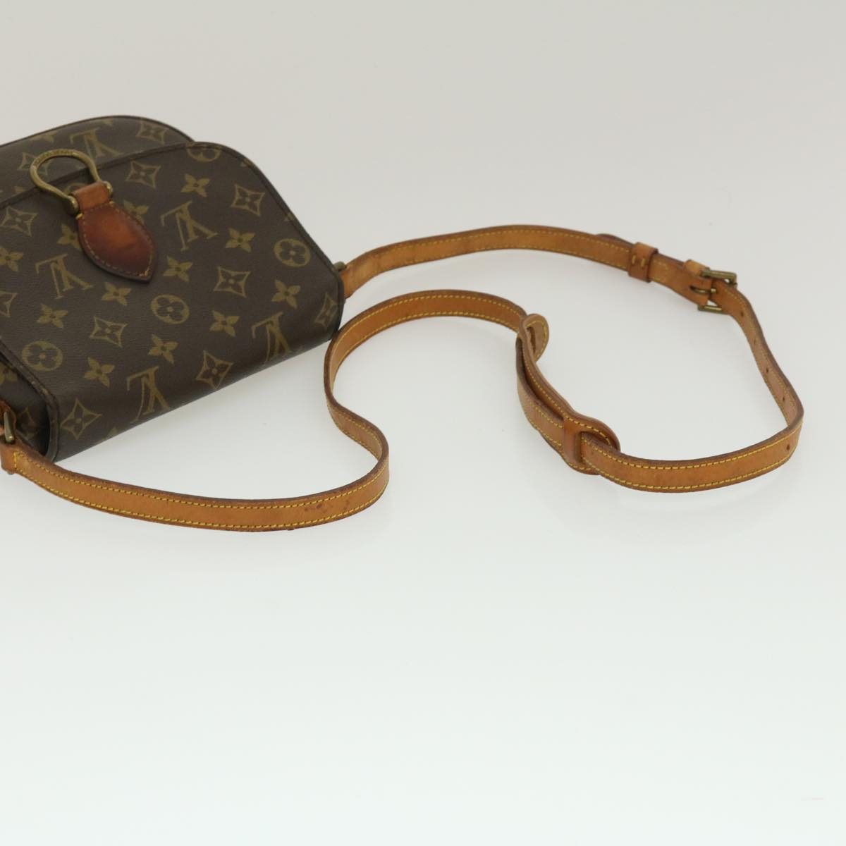 LOUIS VUITTON Monogram Saint Cloud MM Shoulder Bag M51243 LV Auth jk1954